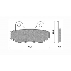 Τακάκια Daytona 36678 (FA086)(FD075) Τακάκια Daytona 36678 (FA086)(FD075)